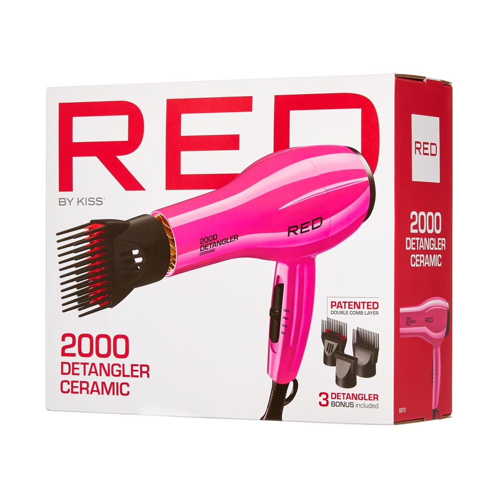 RED 2000 Ceramic Detangle Blow Dryer - Pink