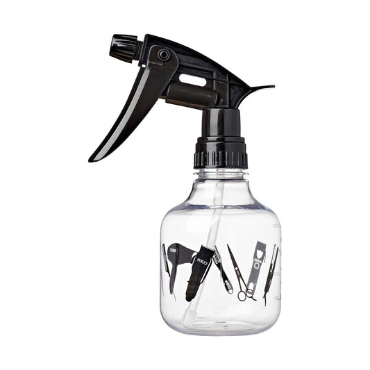 RED Clear Spray Bottle