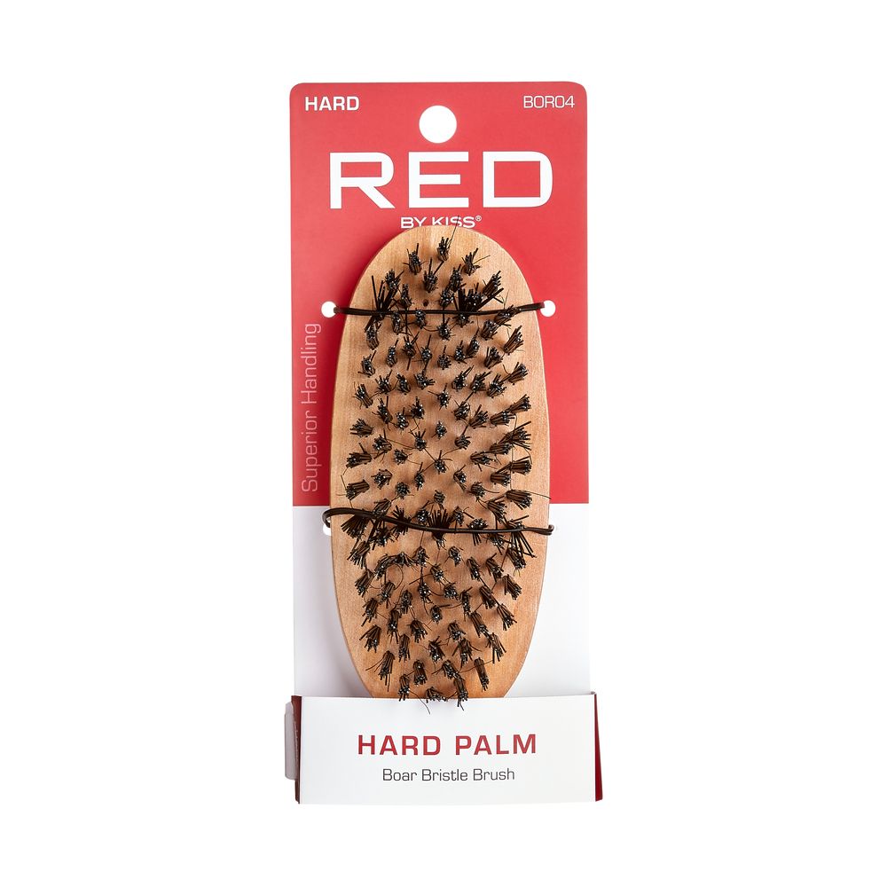 RED by Kiss HARD PALM - Boar Bristle Brush #BOR04