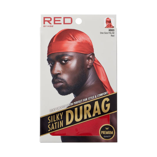 RED Silky Satin Durag Red