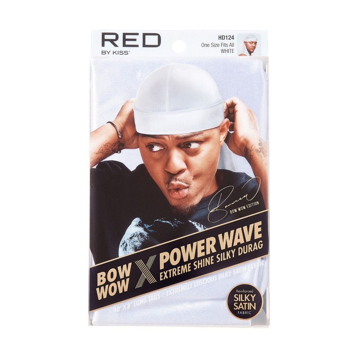 RED Power Wave Extreme Silky Durag White