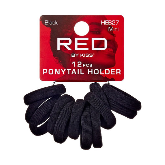 RED Ponytail Holder Mini 12 pcs