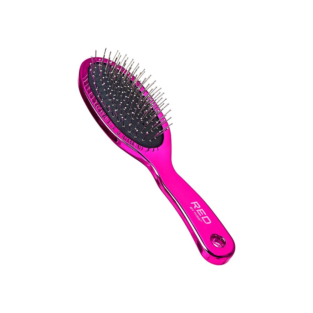 RED Wig Brush Oval