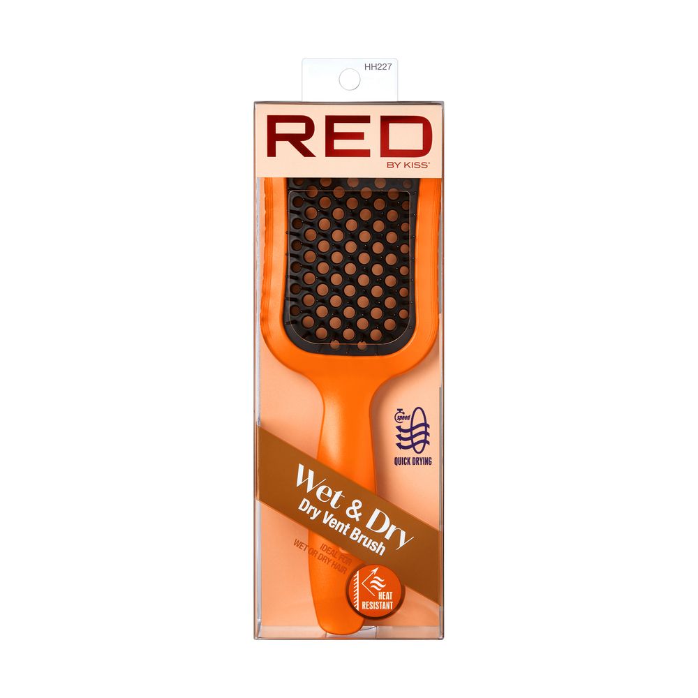 RED Dry Vent Brush Orange