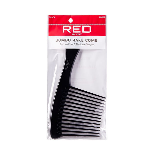 RED Jumbo Rake Comb Black