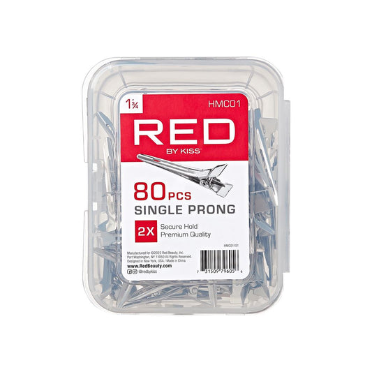 RED Single Prong Clips 80 pcs