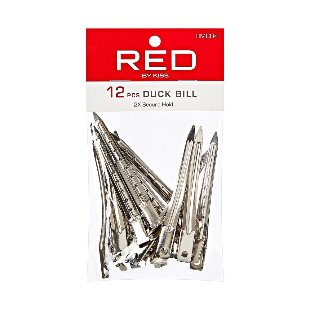 RED Duck Bill Clips 12pk