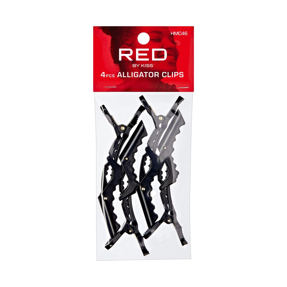 RED Alligator Clips 4 pcs