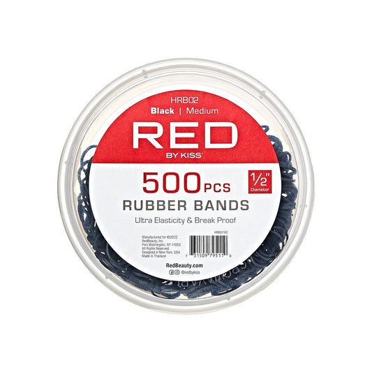 Red Rubber Bands Medium 500 pcs Black