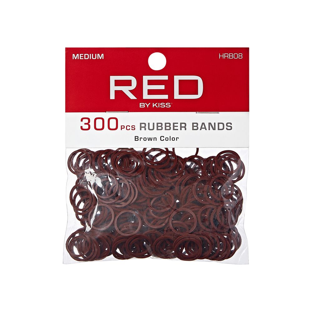 Red Rubber Bands Medium 300 pcs Brown