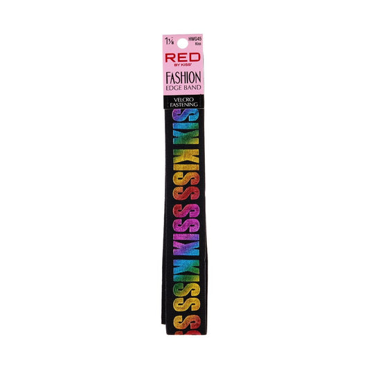 Red Fashion Edge Wig Band Elastic KISS