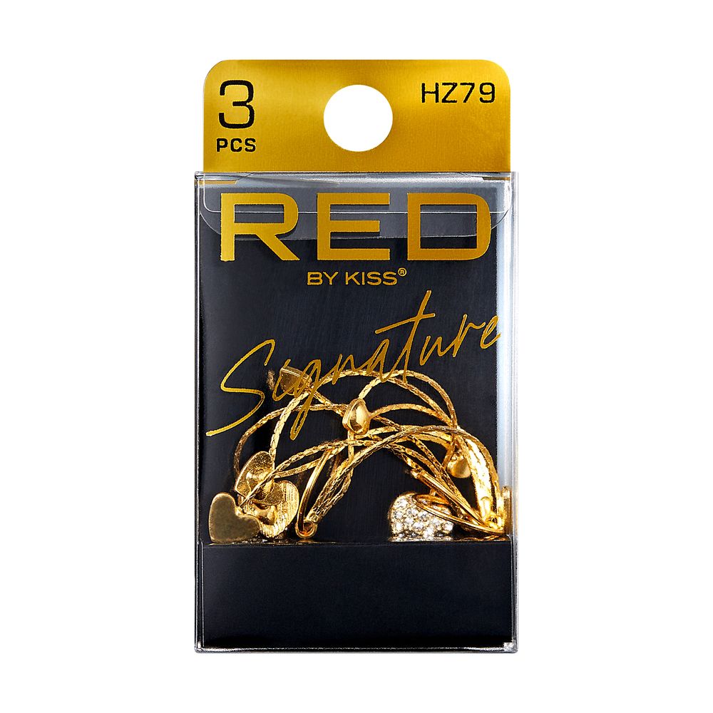 RED Braid Charm HZ79 Gold