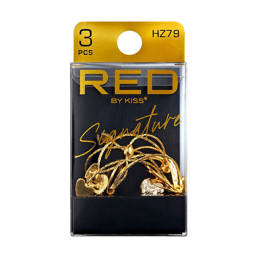 RED Braid Charm HZ79 Gold