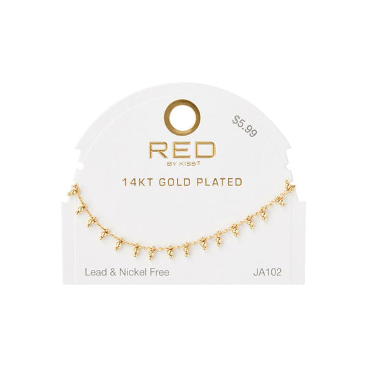 RED Glam Fashion Anklet - Ball