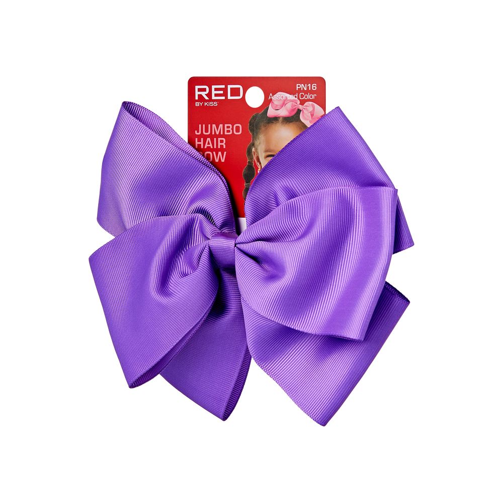 RED Kids Ribbon Hair Bow Jumbo