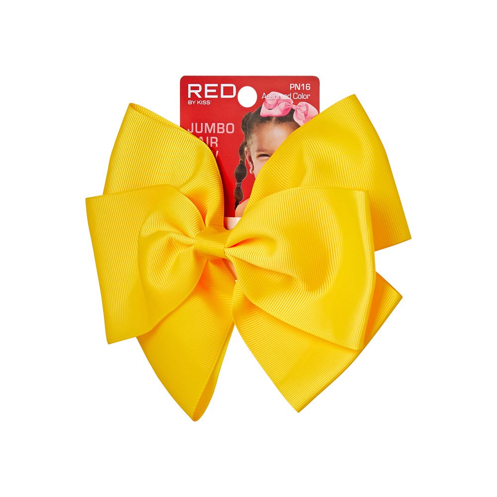 RED Kids Ribbon Hair Bow Jumbo