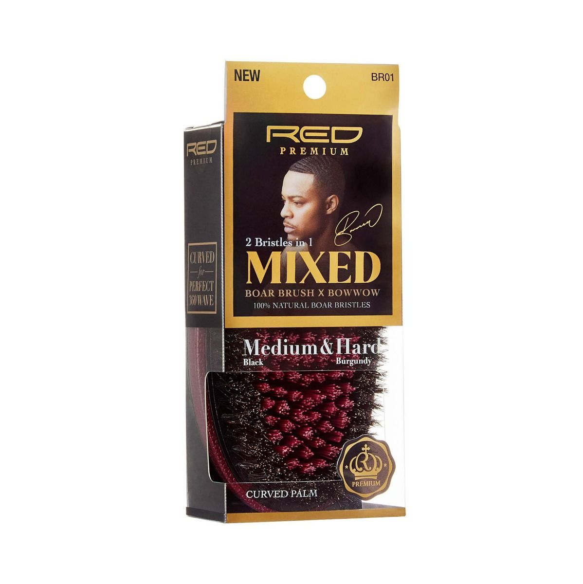 RPM M/H Mixed Palm Boar Brush