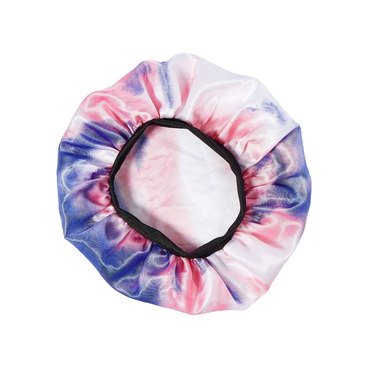 RED Kids Satin Bonnet Wide Band Tie Dye Pink & Purple