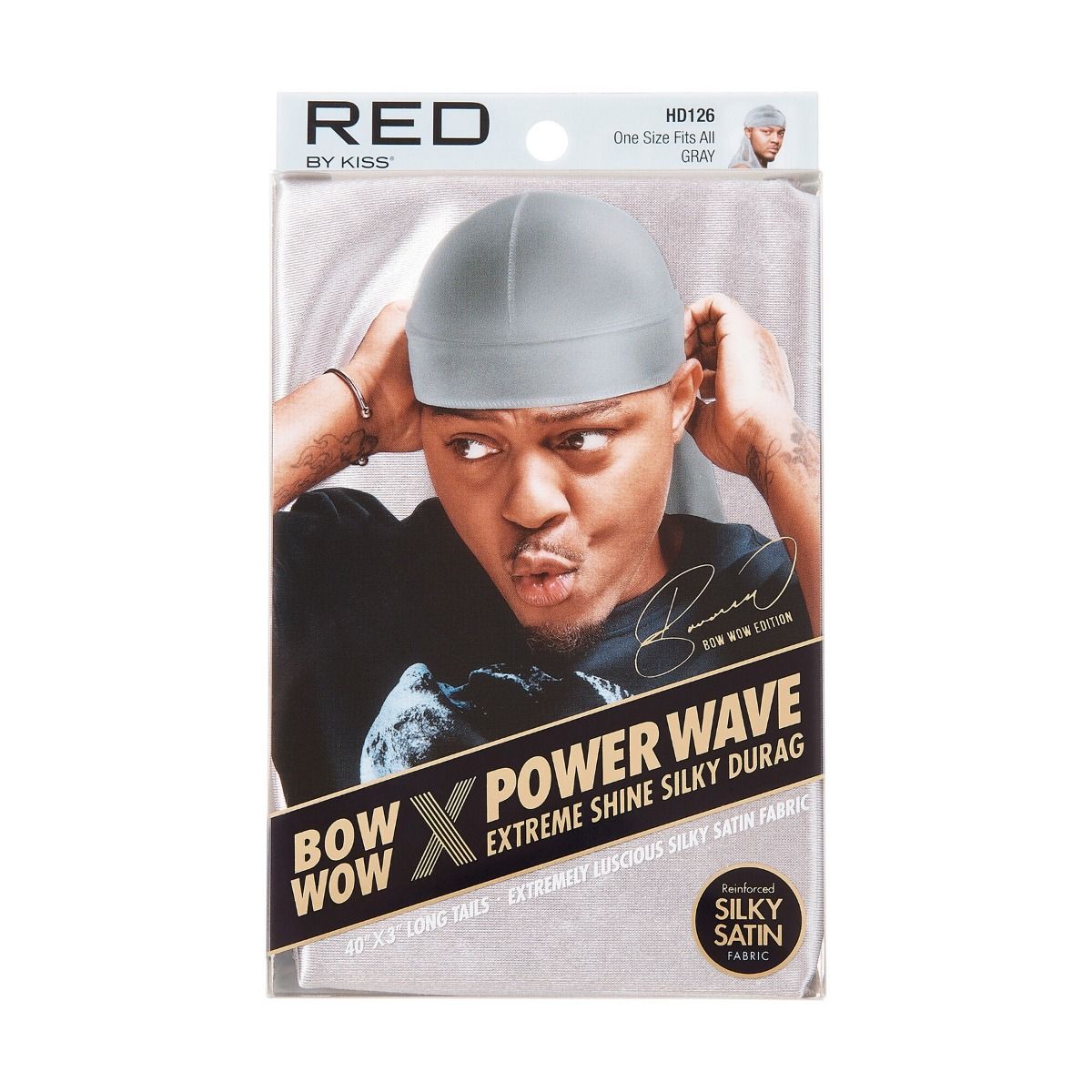 RED Power Wave Extreme Silky Durag Gray
