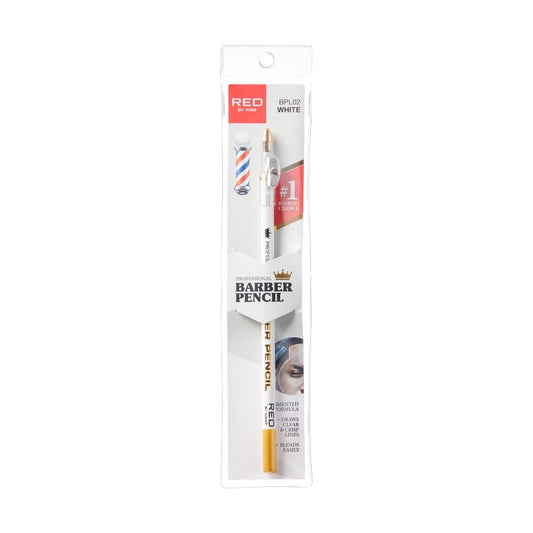 Red Professional Barber Pencils White