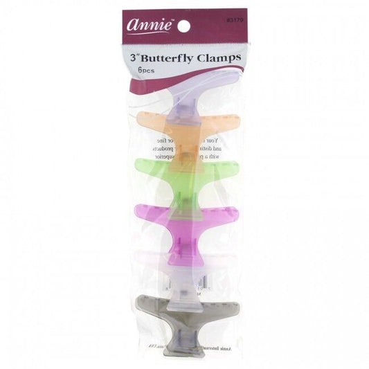 Annie Butterfly Clamps 6 Pcs Assorted Colors