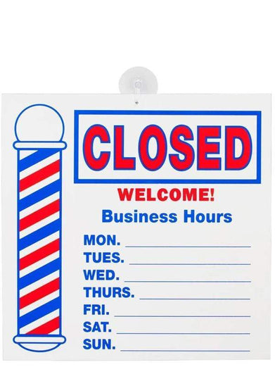 Scalpmaster Open / Close Barber Pole Sign