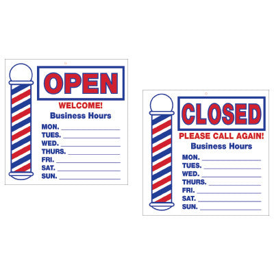 Scalpmaster Open / Close Barber Pole Sign