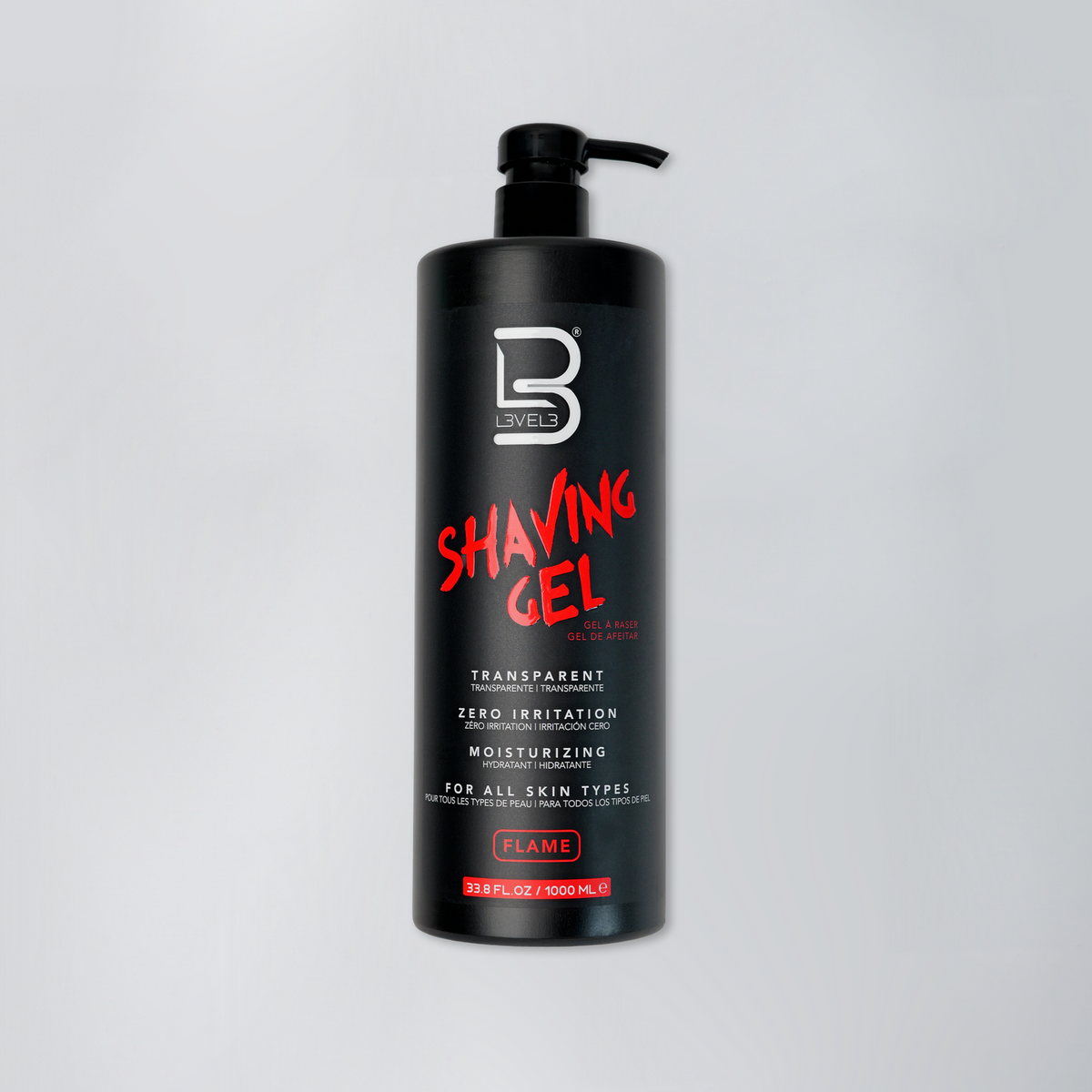 Level 3 Transparent Shaving Gel Flame 1000ml