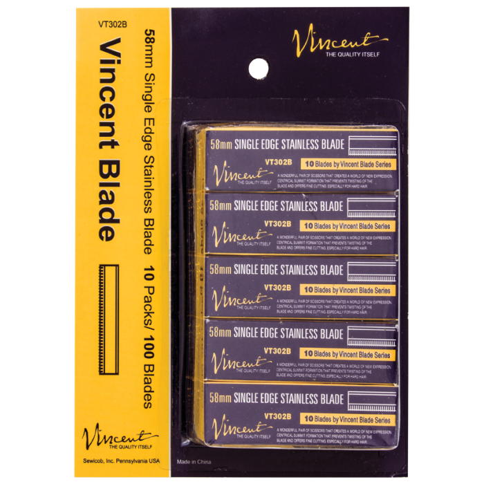 Vincent Single Edge Blade 58mm VT302B