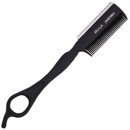 Vincent Carbon 2 Way Razor Comb One Eye